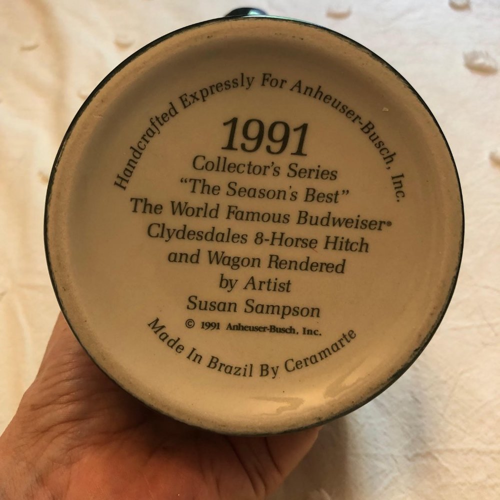 Vintage 1991 BUDWEISER The Season's Best Collector's Series Mug - Picture 3 of 4
